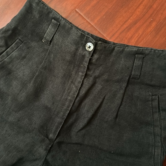Vintage Ann Taylor 100% Linen Black trouser size S - Picture 3 of 7